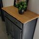 Old buffet of charm black patina and wood