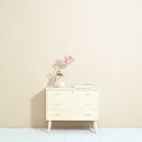 Wooden chest of drawers painted white