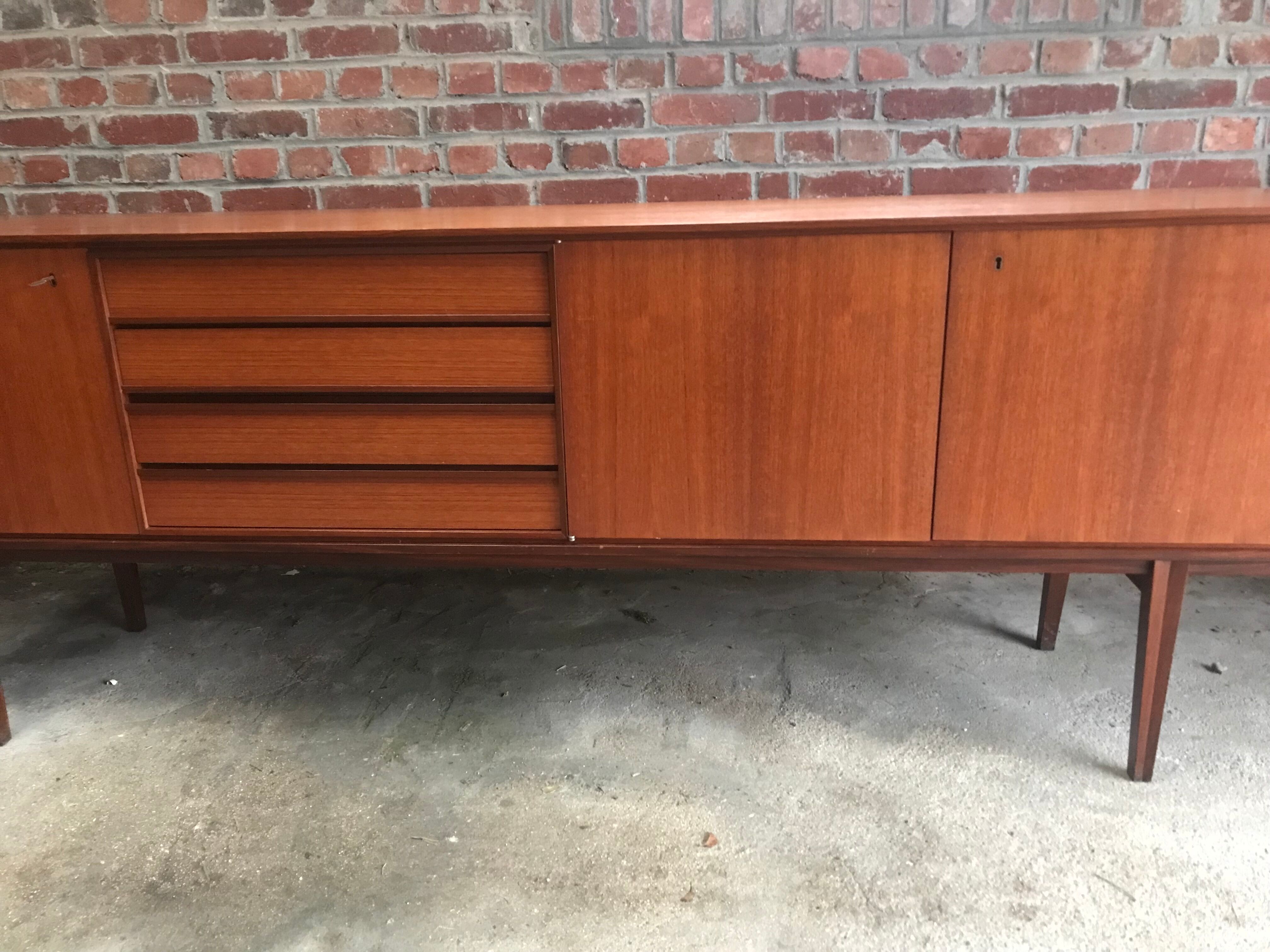 Scandinavian teak sideboard design 1960