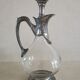 Ewer decanter with tin mount