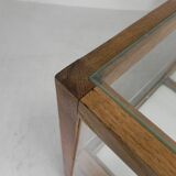 Vintage bakery display case, counter on castors 1950s