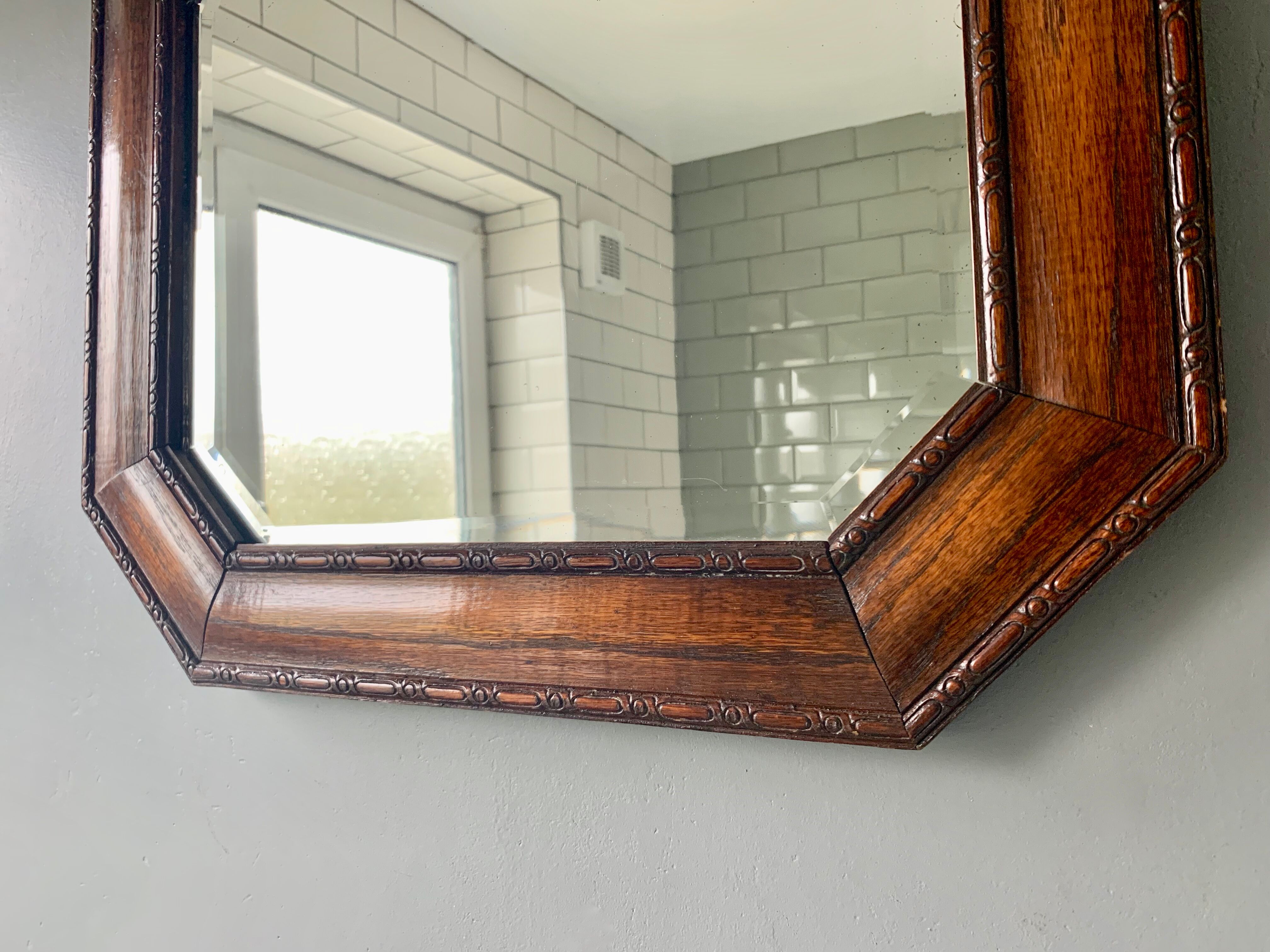 Octogonal mirror, 53x48cm