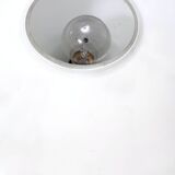 Elegant Glass, Beech and Brass Floor Lamp, Italy