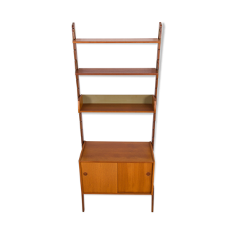 Norwegian free standing wall unit in teak by Torbjorn Afdal, 1960s
