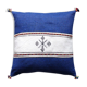 Coussin berbère marocain bleu et blanc