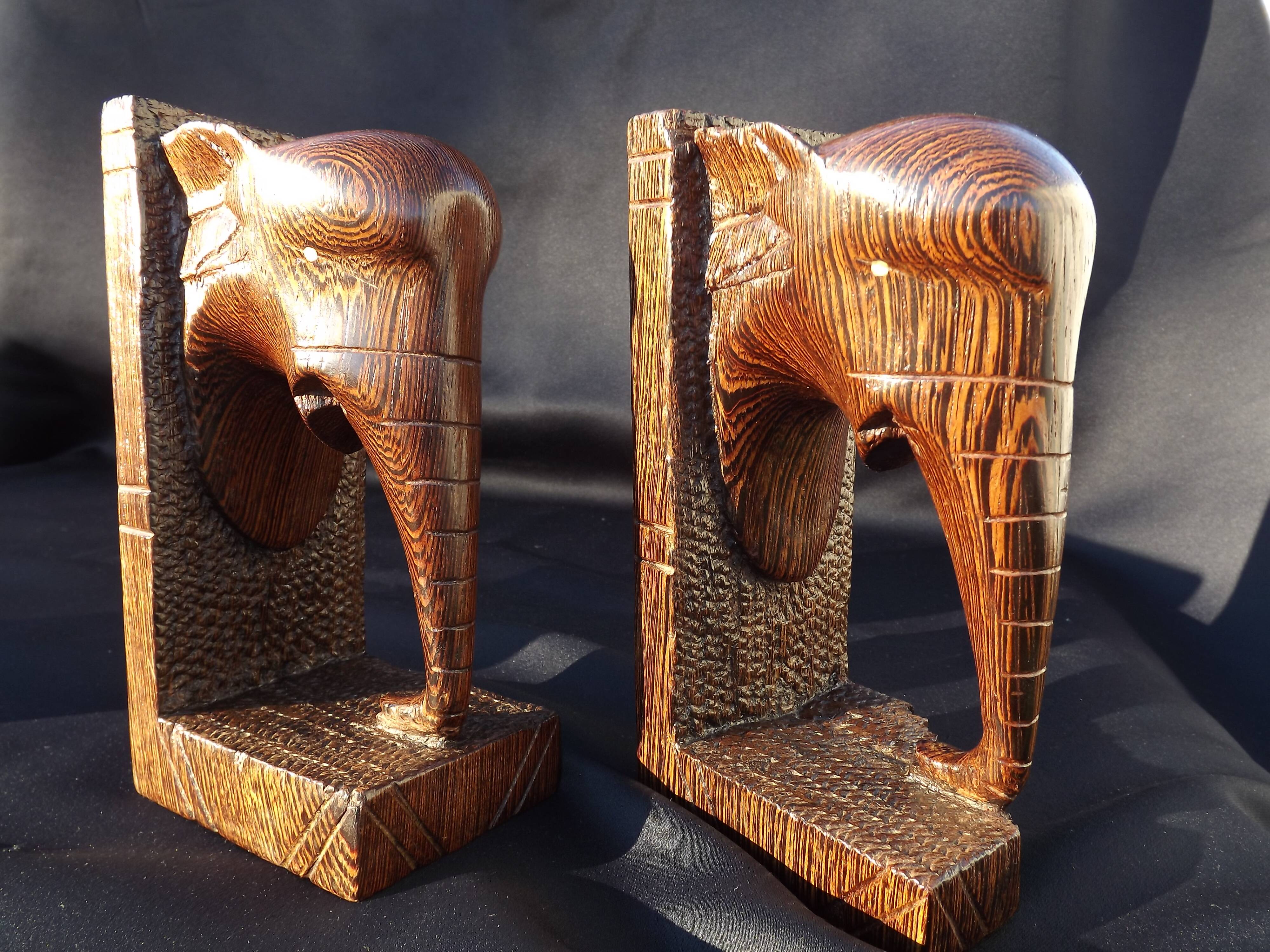 Bookend in rosewood "Art Deco".