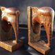 Bookend in rosewood "Art Deco".