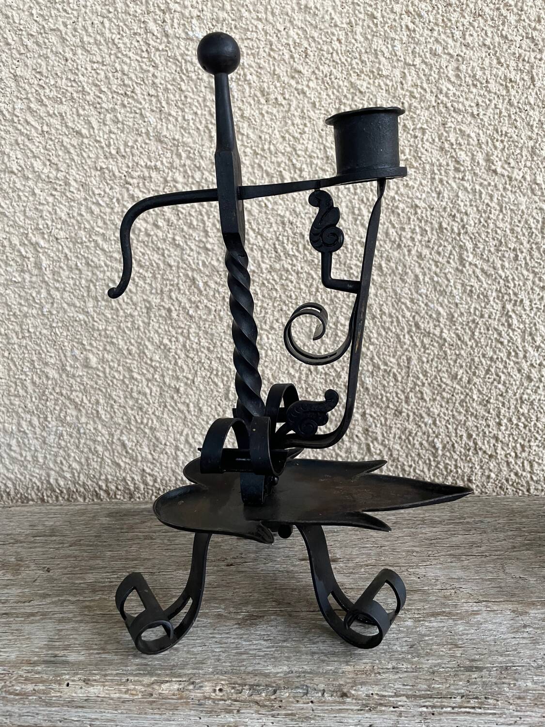 ARTS & CRAFTS PAIR OF CANDLESTICKS