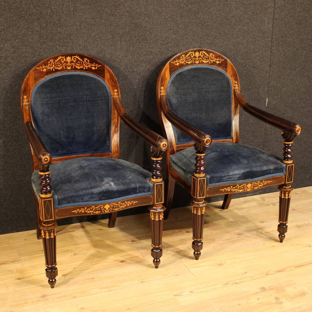 Pair of 19th century French armchairs