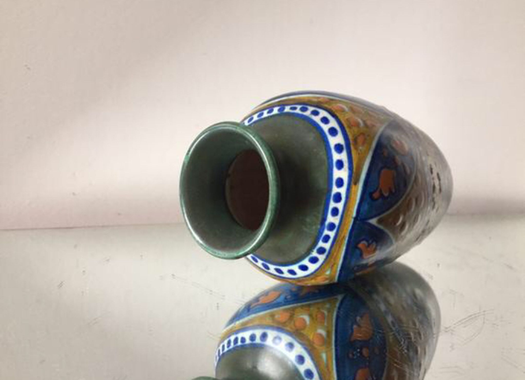 Vase néerlandais Art Déco Gouda Massa Delft ware