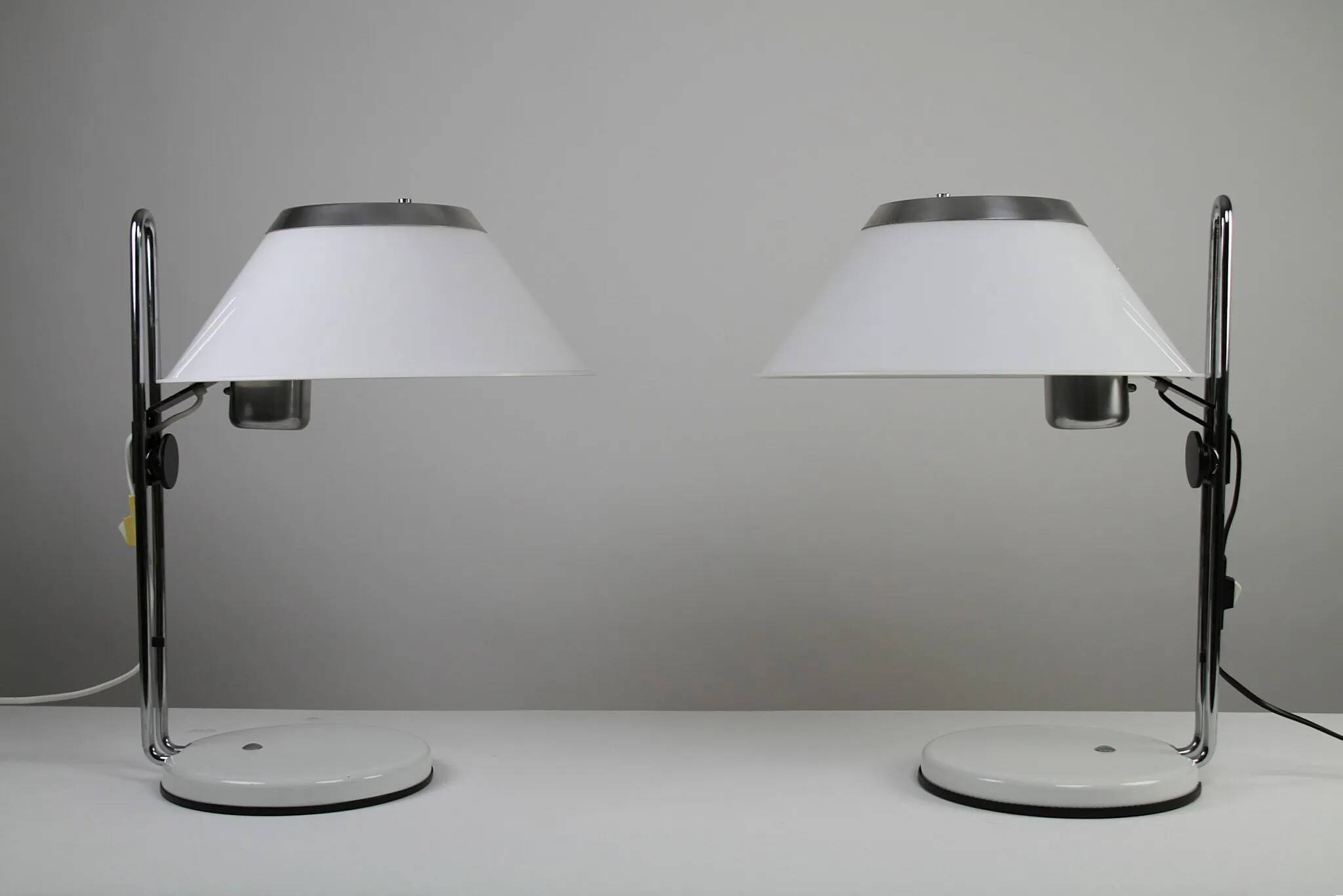 Pair of “Mars” Table Lamps, Model 5937 – Per Sundstedt for Ateljé Lyktan, Sweden, circa 1970s–1980s