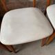 Lot de 4 chaises blanches scandinaves an50 vintage
