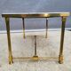Hollywood Regency style coffee table • marble and brass