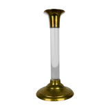 Bougeoir laiton et plexiglas vintage