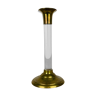 Vintage brass and plexiglass candle holder