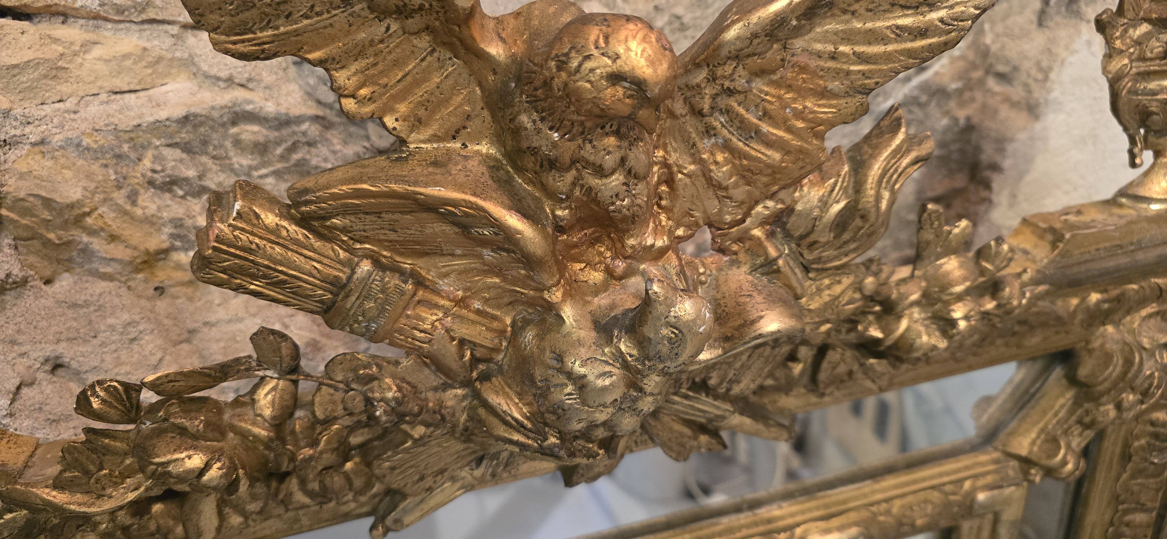 Mirror with parcloses, Napoléon III period