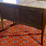 Chest of drawers Frying pan with floral decoration Louis XV style