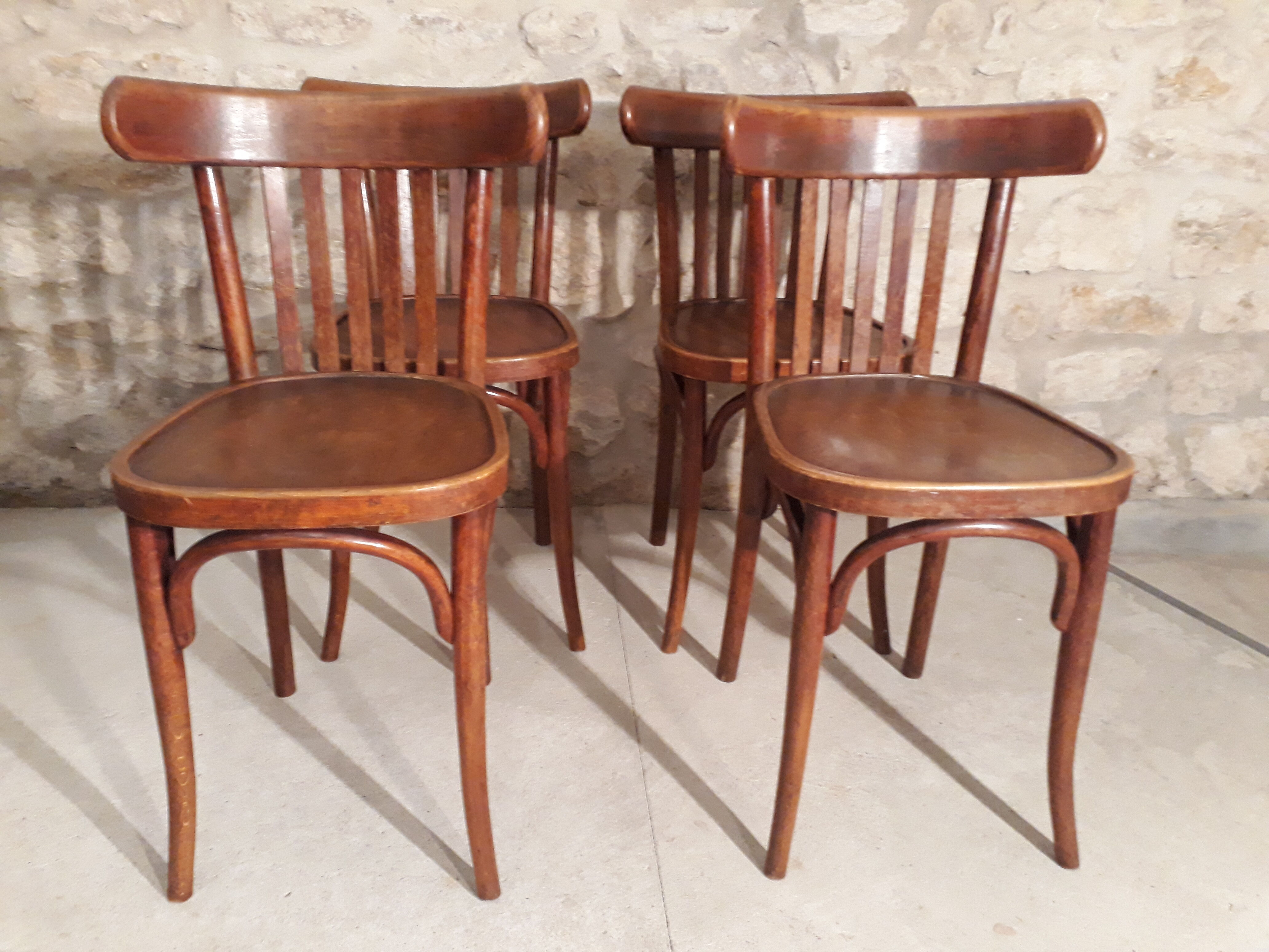 Suite of 4 chairs bistro 5 bars
