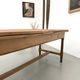 Large extendable farmhouse table in solid cherry wood - 1900s