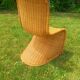 Vintage rattan chairs – cantilever design in the style of Panton – 1970s