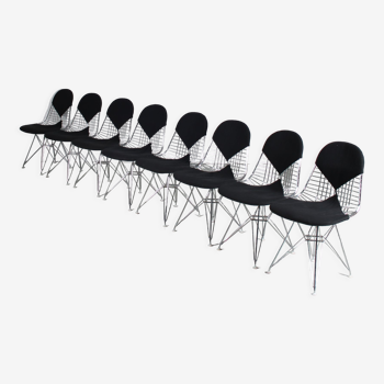 1990s Set of 8 “Bikini” Chairs by Charles & Ray Eames for Vitra, Germany