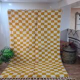 Tapis berbère marocain Échiquier 250 X 150 CM