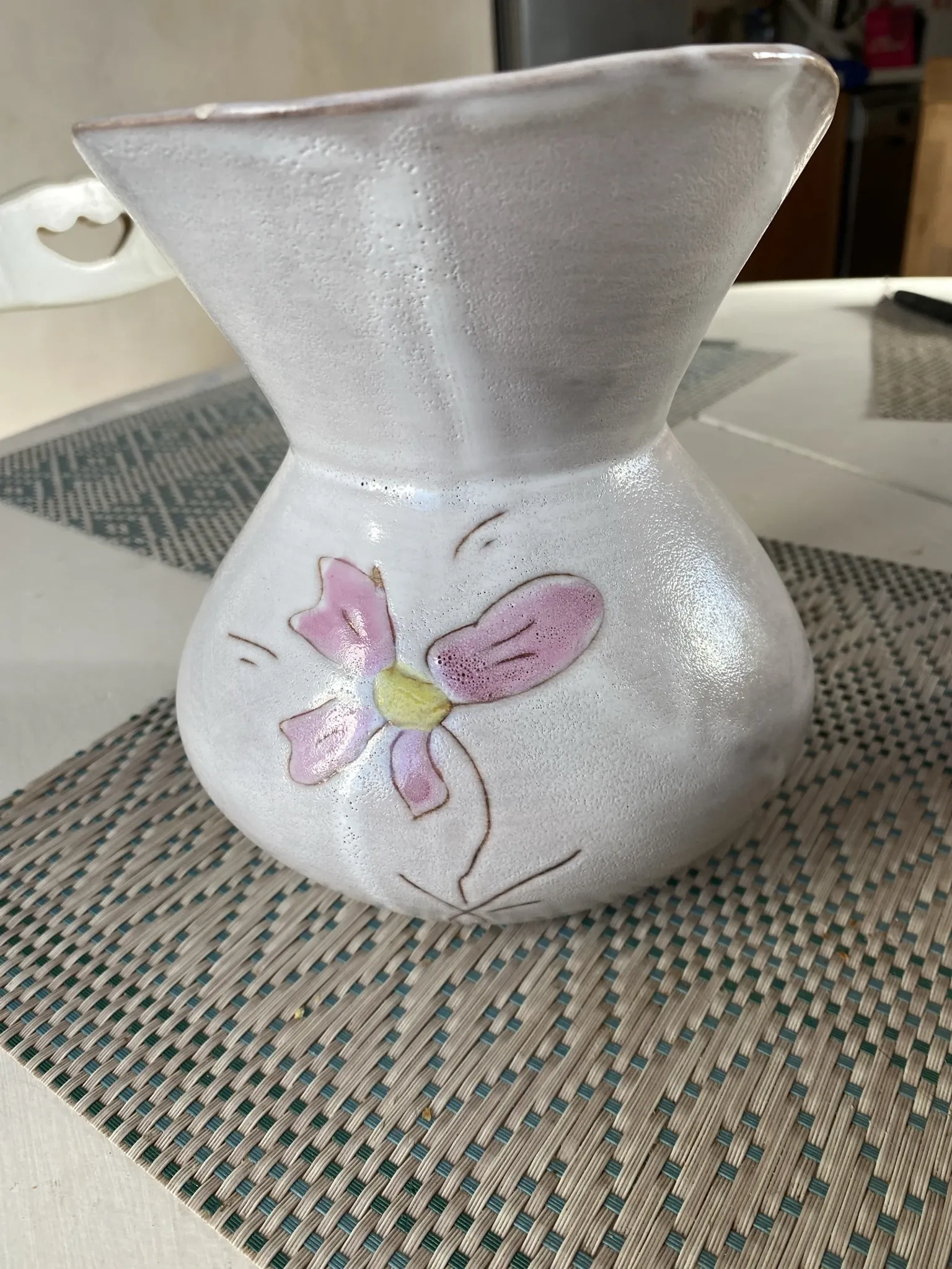 pichet vintage émaillé Vallauris