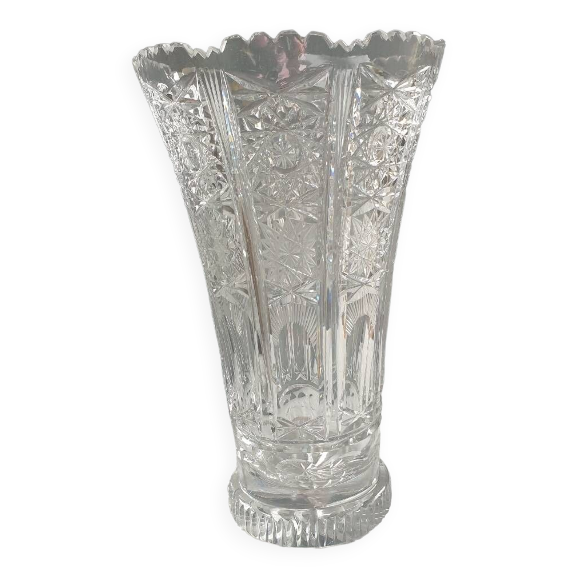 Bohemian crystal vase