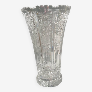 Bohemian crystal vase