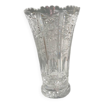 Bohemian crystal vase