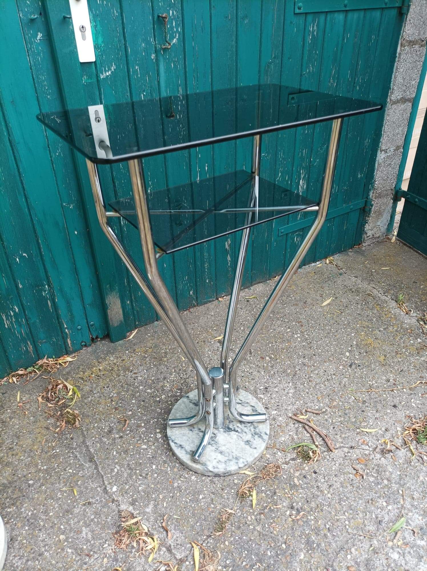 Console table vintage 1960/1970 chrome