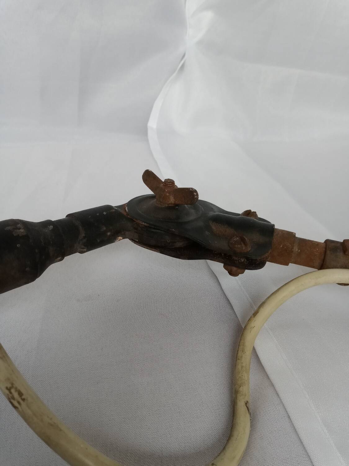 Industrial black metal lamp