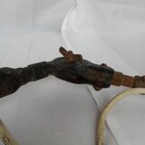 Industrial black metal lamp