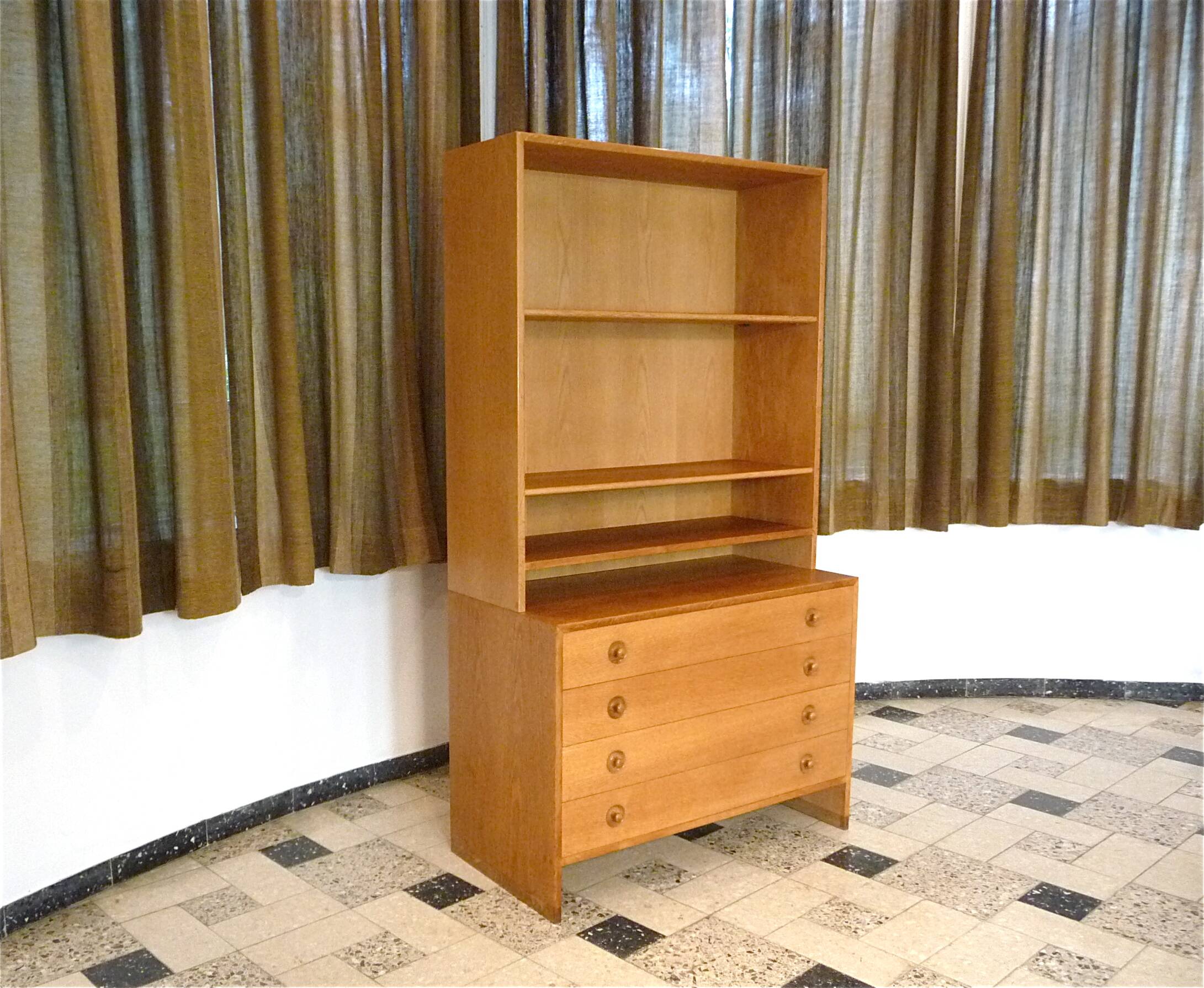 Danish Model 'RY-100'  Modular Cabinet by Hans J. Wegner for RY Møbler, 1950s