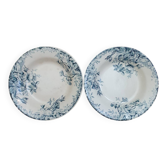 2 assiettes creuse Terre de Fer Gien