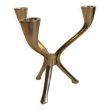 Candle holder with 3 arms, designed by Just Andersen/Denmark in the 1950s.