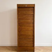 Vintage wooden roller cabinet furniture