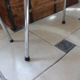 Set of 2 blue Formica chairs