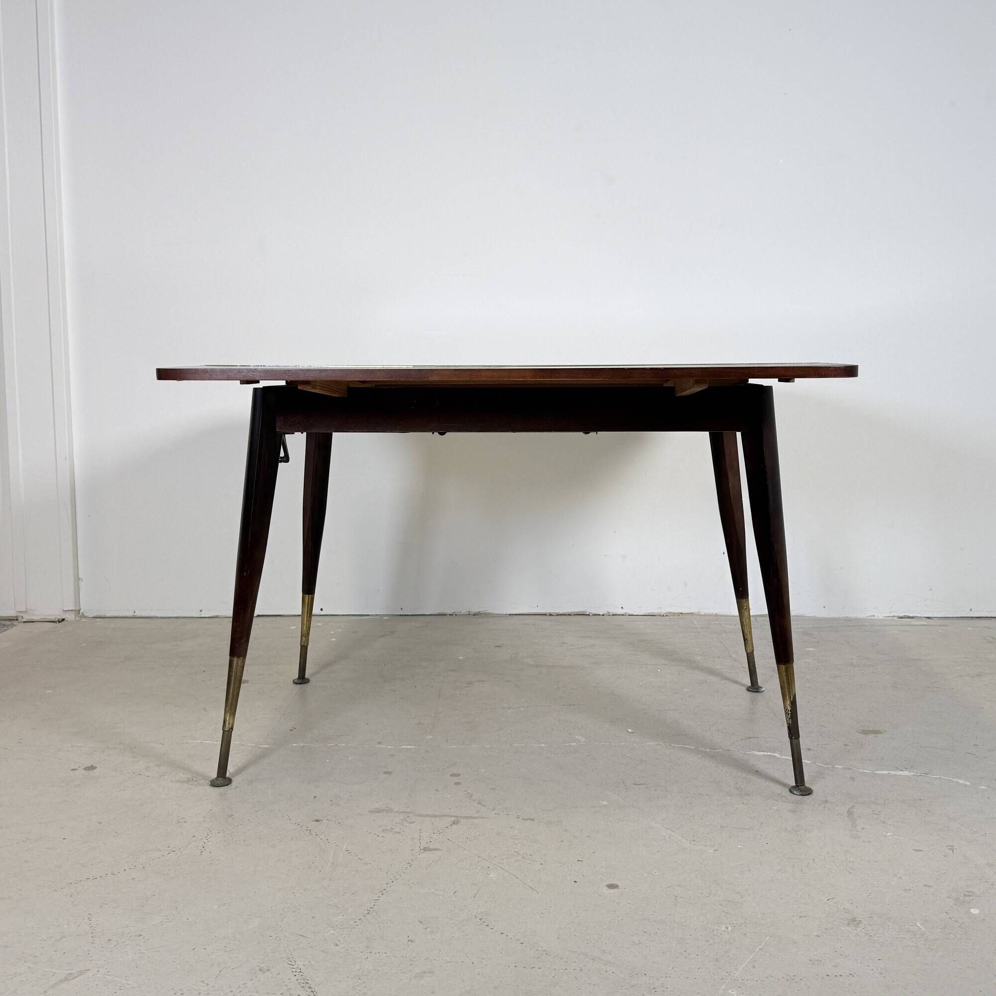 Mid-Century Height-Adjustable 'Kurbeltisch' Dining & Coffee Table – 1950s