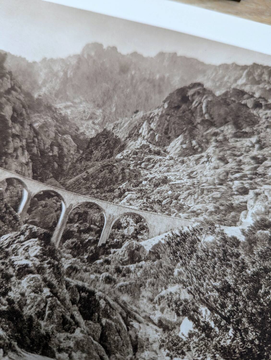 Vecchio Valley, vintage Corsica, photo plate printed in 1935.