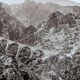 Vecchio Valley, vintage Corsica, photo plate printed in 1935.