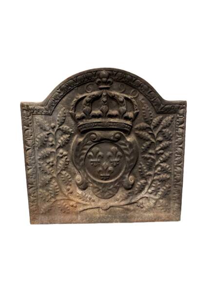 Cast iron fireplace backplate