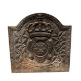 Cast iron fireplace backplate