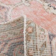 7x10 Vintage Salmon Pink Classic Madallion Turkish Rug, 219x314Cm