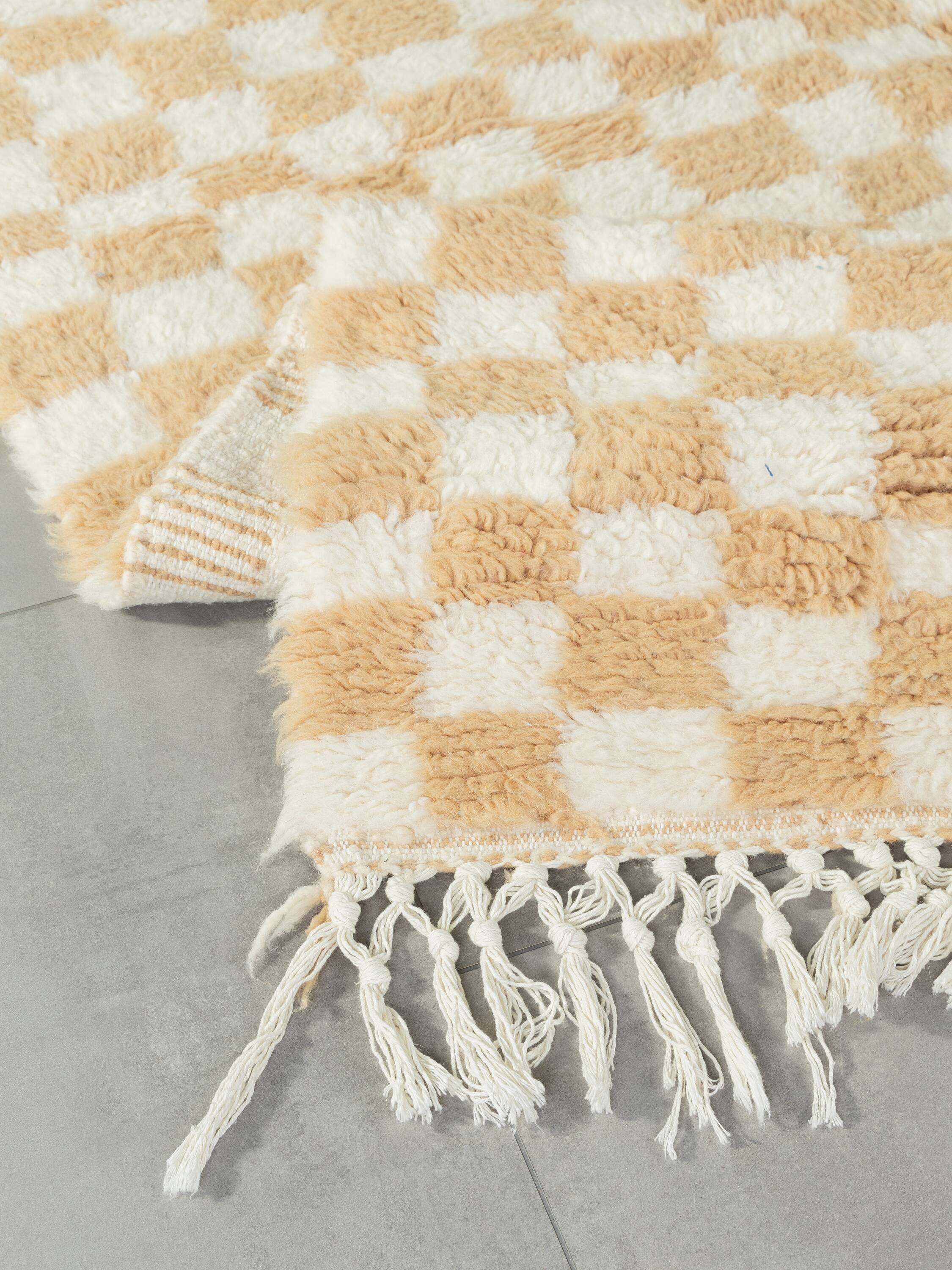 Sand Check, Berber Rug, 160 x 230