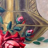 Ancienne peinture de roses