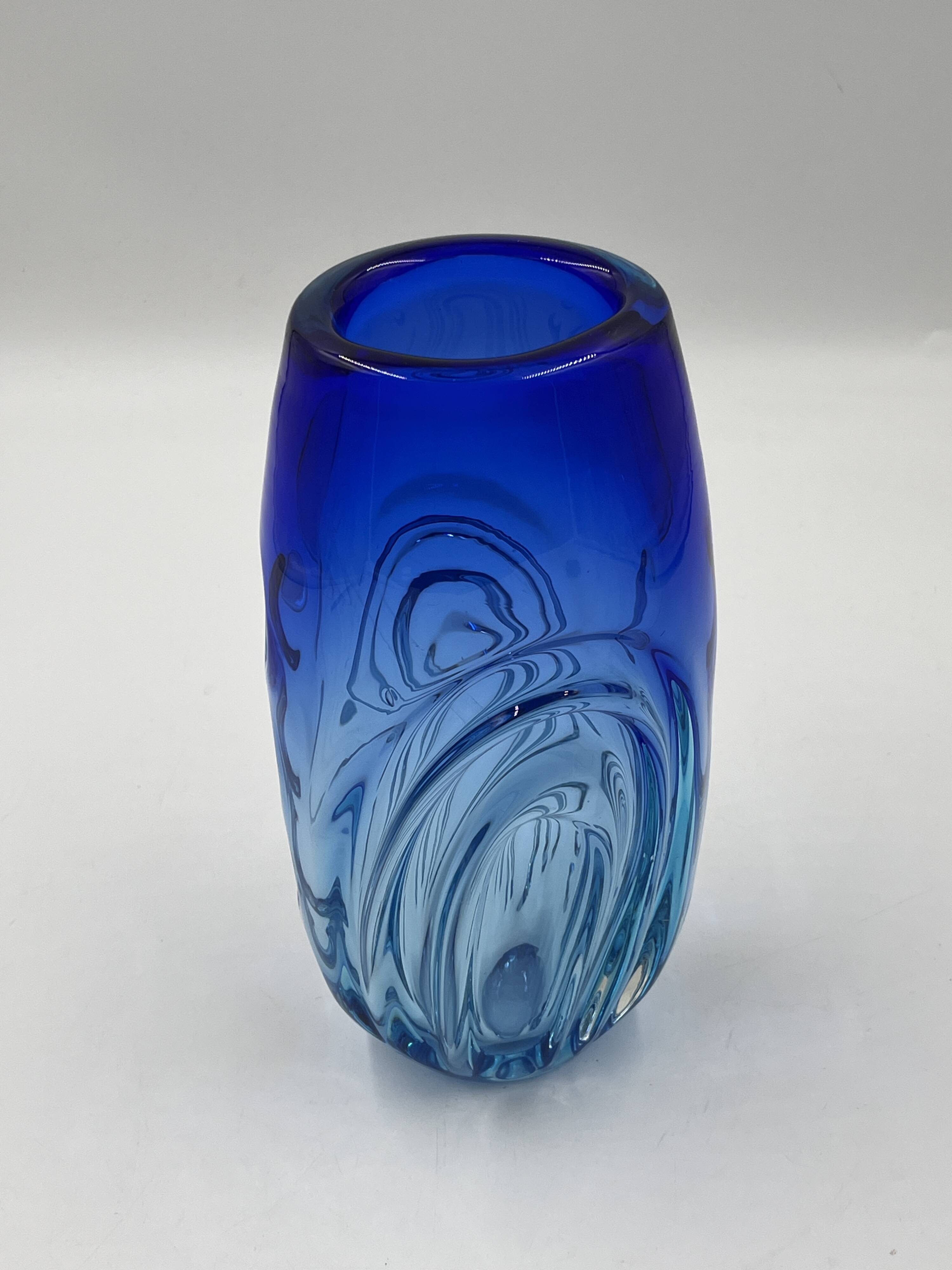 Murano blue vase