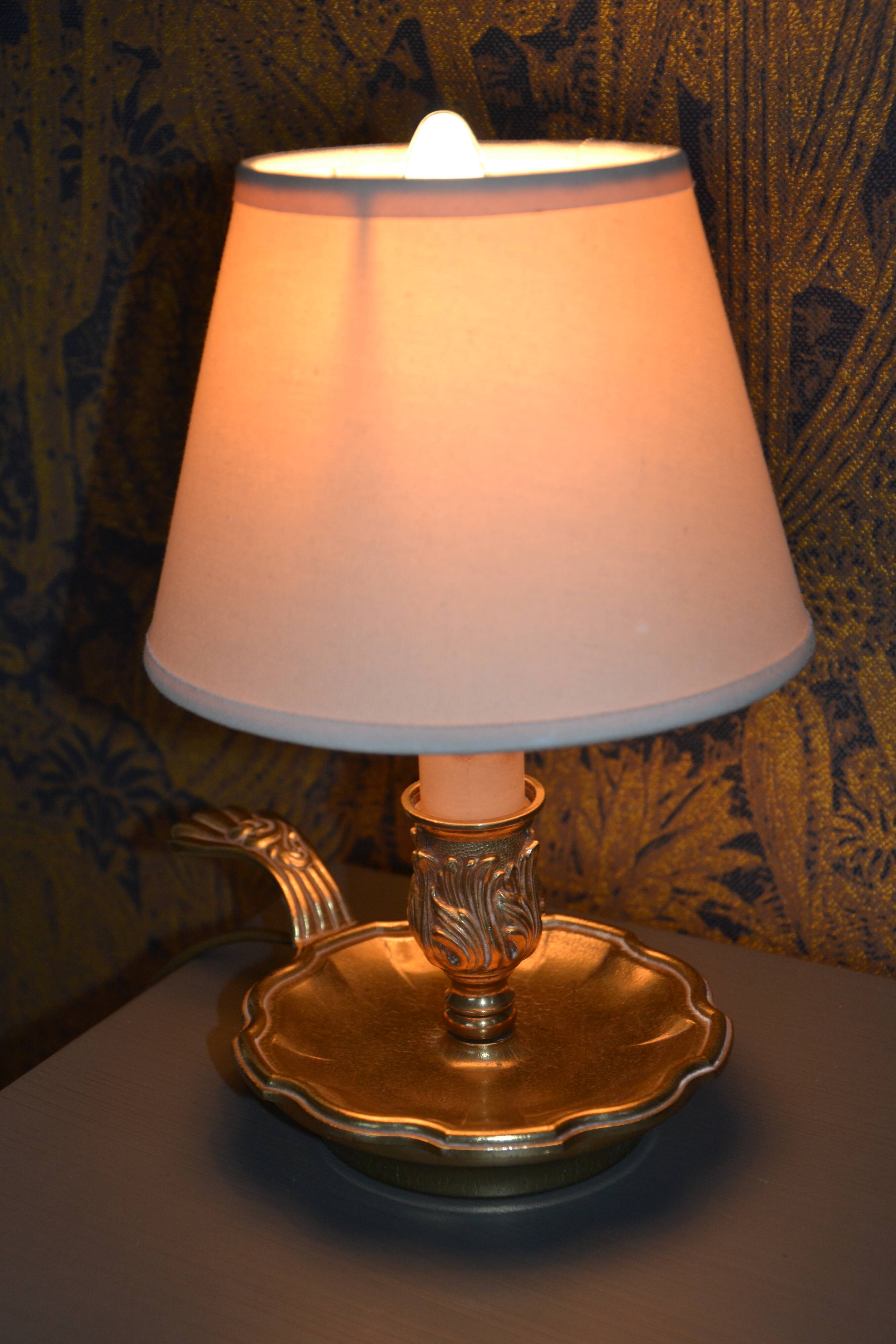 2 basement/bedside lamps in bronze