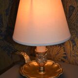 2 basement/bedside lamps in bronze