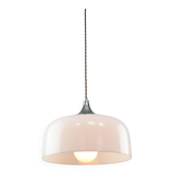 Space Age White Pendant Lamp from Guzzini, 1960s